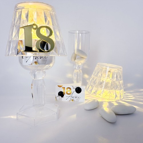 Lumetto led numero bomboniere - lumetto,